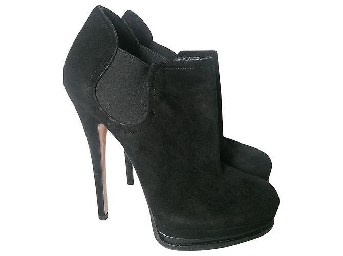 Botines Sergio Rossi de ante negro