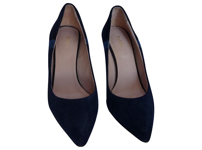 Décolleté Pablo De Gerard Darel Blu Navy in Capretto