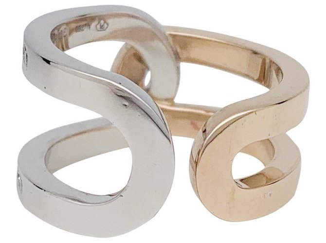 Piaget-Ring "Besitz" zwei Gold- und Diamanten. Weißgold  ref.149149