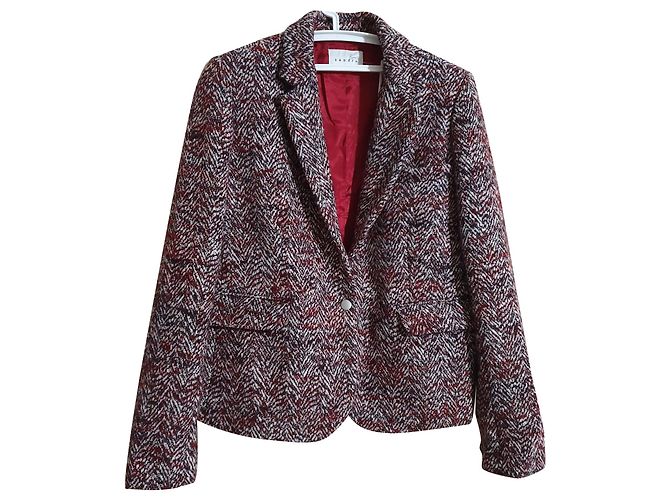 Sandro multi color wool blazer Multiple colors