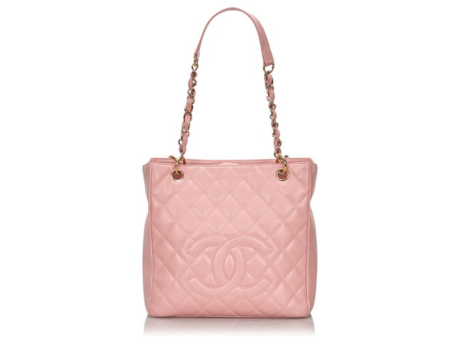 Borsa shopping Chanel Pink Caviar Petite Rosa Pelle  ref.149228