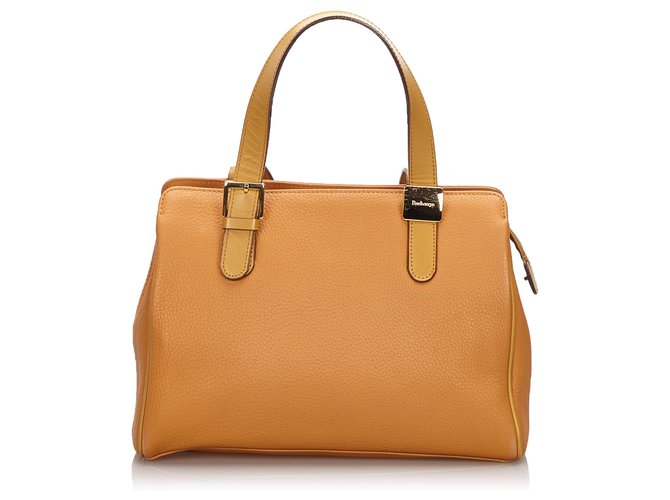 Burberry Brown Leather Handbag Light brown  ref.149285
