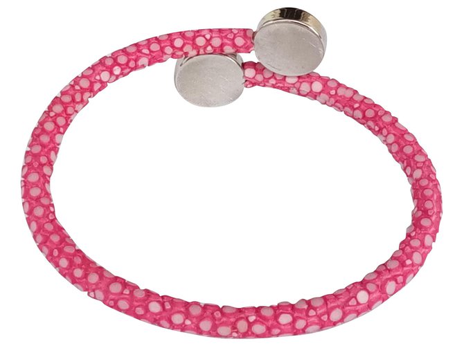 Autre Marque Pink stingray bracelet Exotic leather  ref.149318