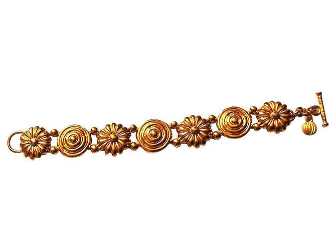 Pulsera Lanvin de metal dorado