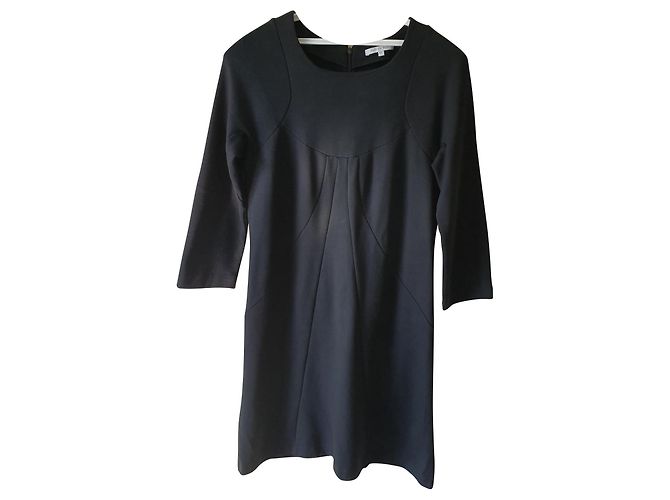Patrizia Pepe Schwarzes Kleid aus Viskose Größe 44