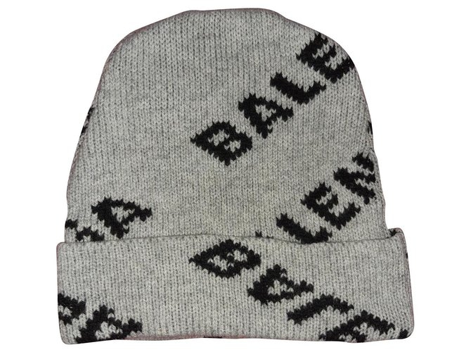 Balenciaga Hats Beanies Grey Mohair  ref.149634