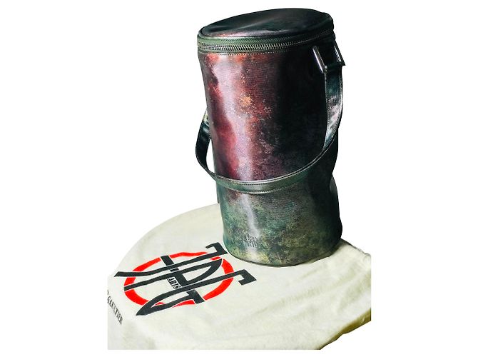 Jean Paul Gaultier Bolso cazo modelo camaleón Burdeos Caqui