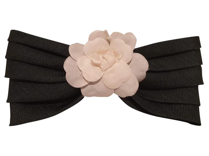 Chanel Hair accessories Black Cloth  ref.149668