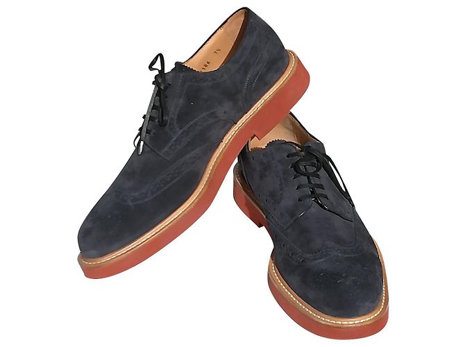 Louis Vuitton francese Blu navy Scamosciato