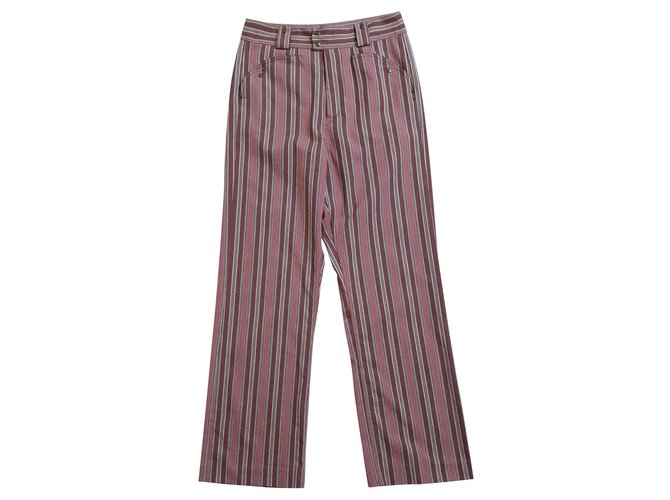 Isabel Marant Pants, leggings Pink Cotton  ref.149737