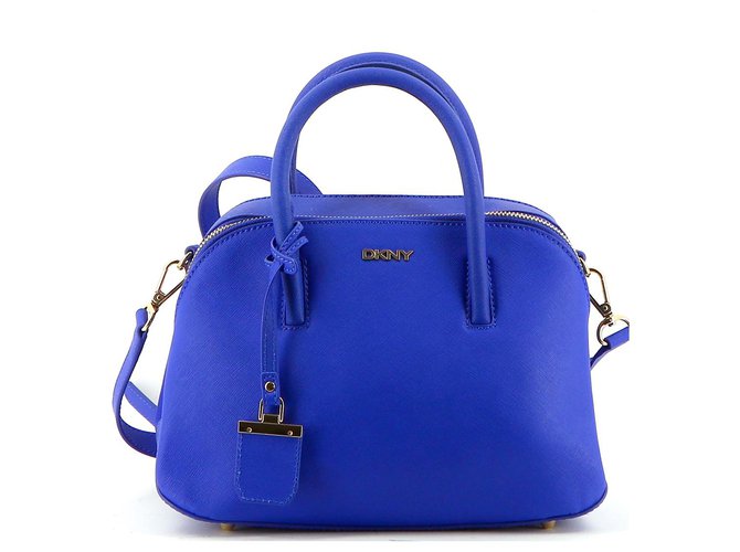 Dkny Handbag Blue Lambskin  ref.149940