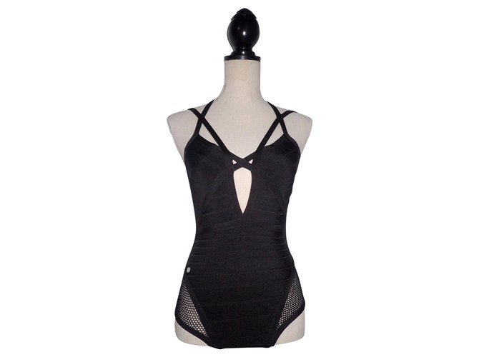 Herve Leger Badebekleidung Schwarz Polyamid  ref.149974