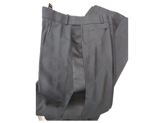 BCBG MAX AZRIA tuxedo pants Black Rayon  ref.150020