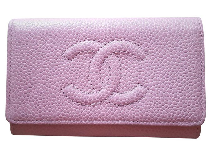 Chanel borse, portafogli, casi Rosa Pelle  ref.150044