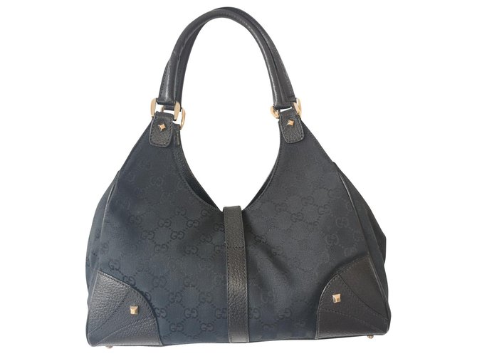 Gucci Handbags Black Cloth  ref.150072