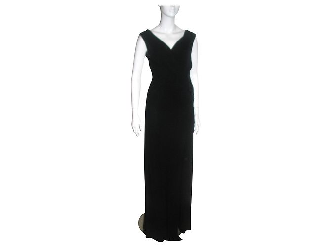 Diane Von Furstenberg Foray Black Maxi Dress