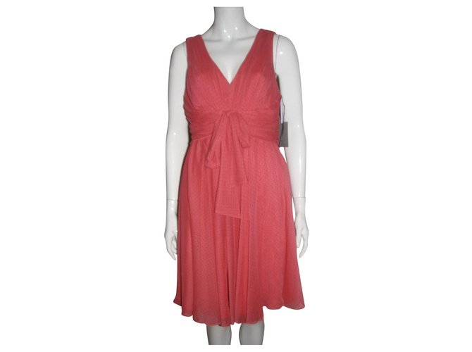 Vera Wang Coral Dress Polyester  ref.150212