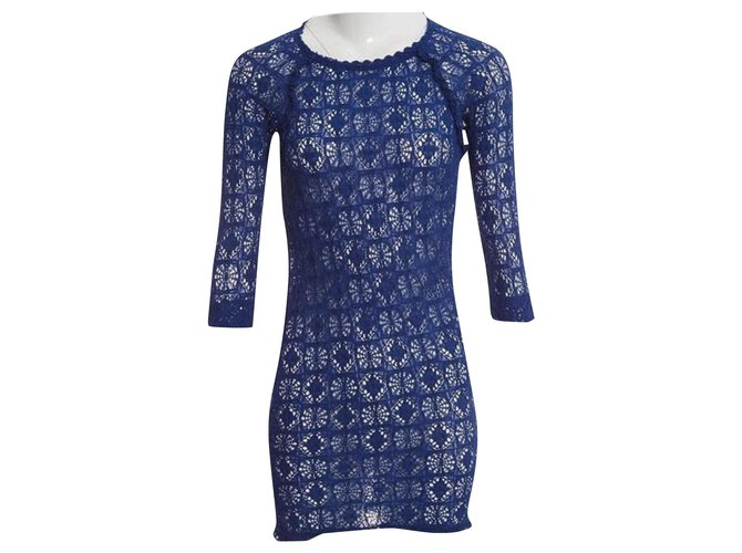Isabel Marant Etoile Robes Coton Elasthane Polyamide Bleu  ref.150235