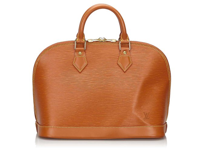 Louis Vuitton Brown Epi Alma PM Leather  ref.150269
