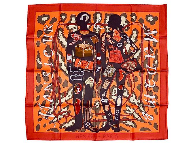 Hermès Piazza "Monsieur e Madame II" Multicolore