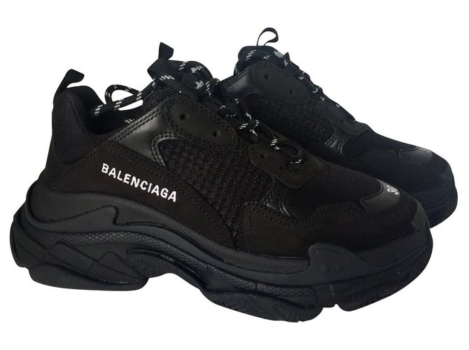Balenciaga sneakers Toile Noir  ref.150369