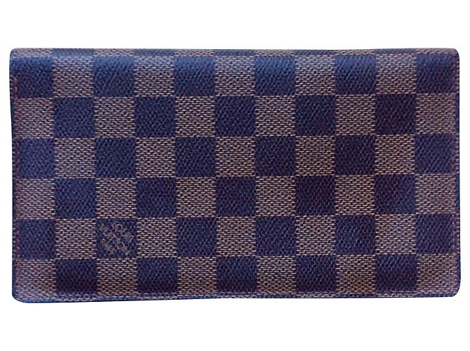 Cartera larga Louis Vuitton Damier Ebony UNISEX Ébano
