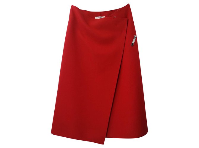 Céline Skirts Red Wood  ref.150400