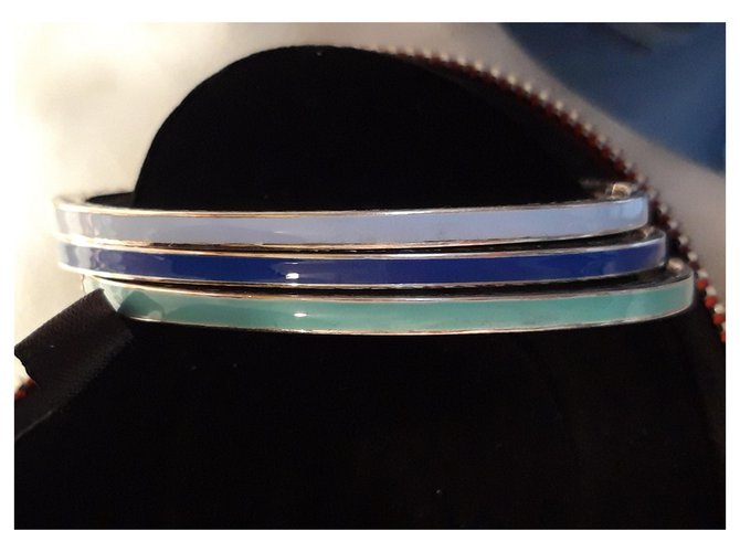 Pandora Bracelets Blue Silver  ref.150612