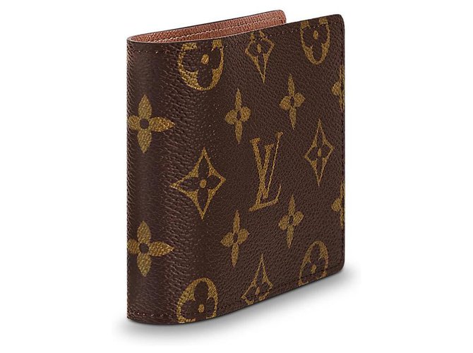 Louis Vuitton Brieftasche für mehrere Personen Braun Leder  ref.150629