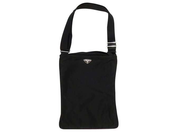 PRADA Crossbody Bag Nylon Crossbody Bag Messanger Bag Black Unisex  ref.150661