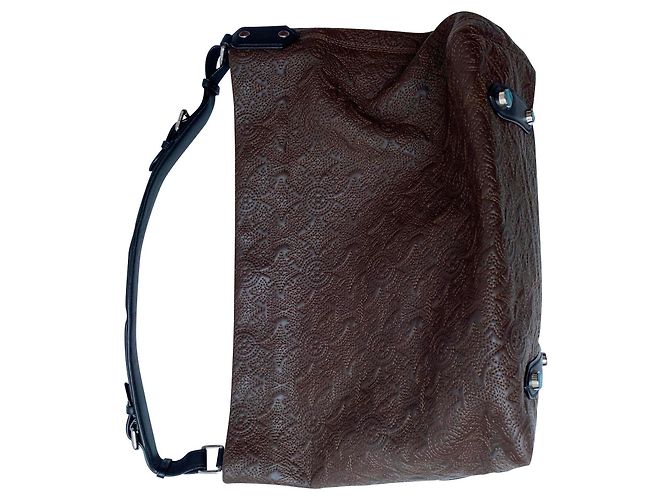 Louis Vuitton Antheia Hobo Handtasche Dunkelbraun Lammleder