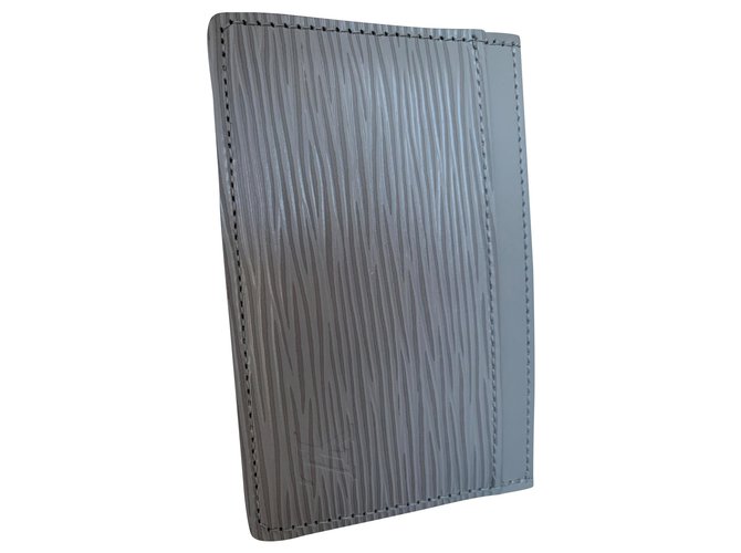 Louis Vuitton card holder Grey Leather  ref.150670