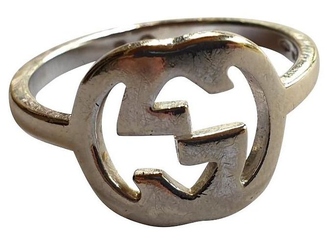 Gucci GG Weißgold Ring 750/000 Silber
