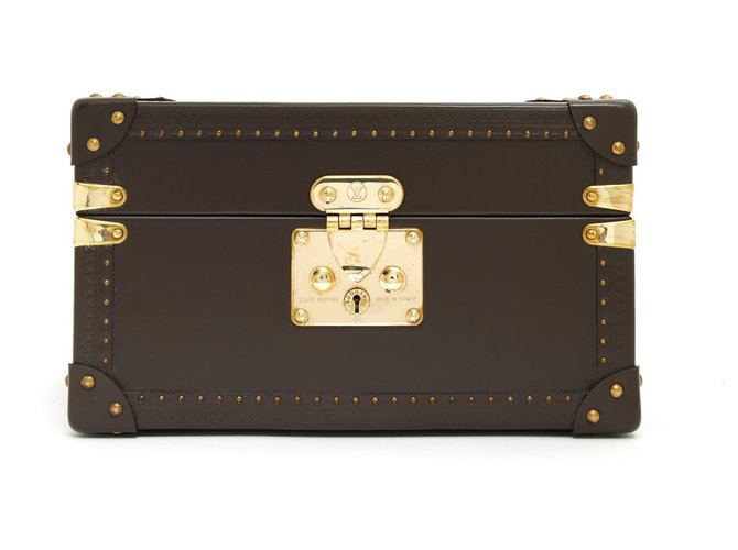 Louis Vuitton GM TRESOR BOX Brown Leather  ref.150715