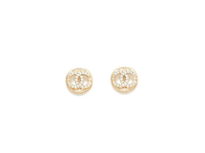 Chanel CC RHINESTONE CIRCLE Golden