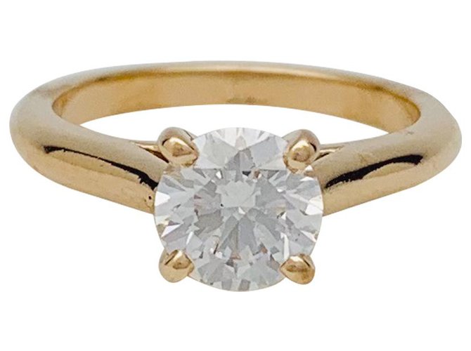 cartier solitaire gold