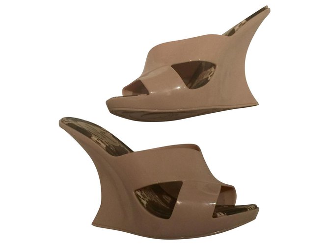 Vivienne Westwood Anglomania Anglomania wedges Flesh Rubber  ref.150799