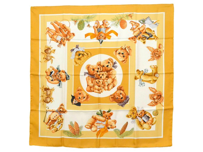 Hermès scarf Orange Silk  ref.150836
