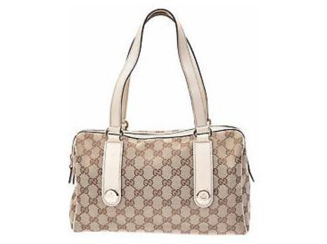 Gucci GG Canvas shoulder bag Leather ref.150863 - Joli Closet