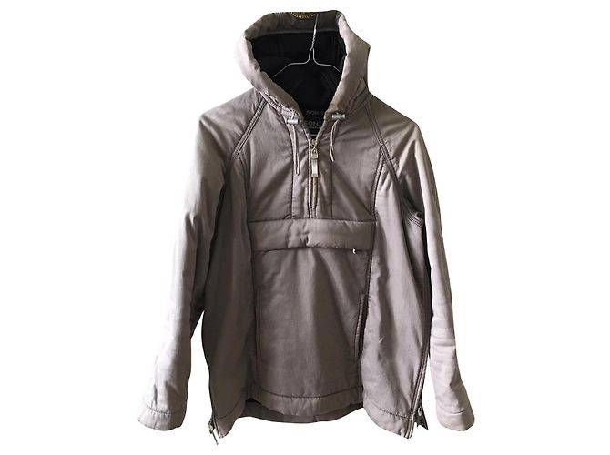 Parka Sonia Rykiel de algodón taupe Gris pardo
