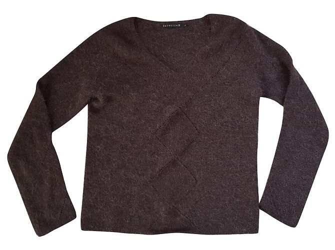 Berenice Monny10 Pullover dunkelgrau Acryl und Alpaka Anthrazitgrau