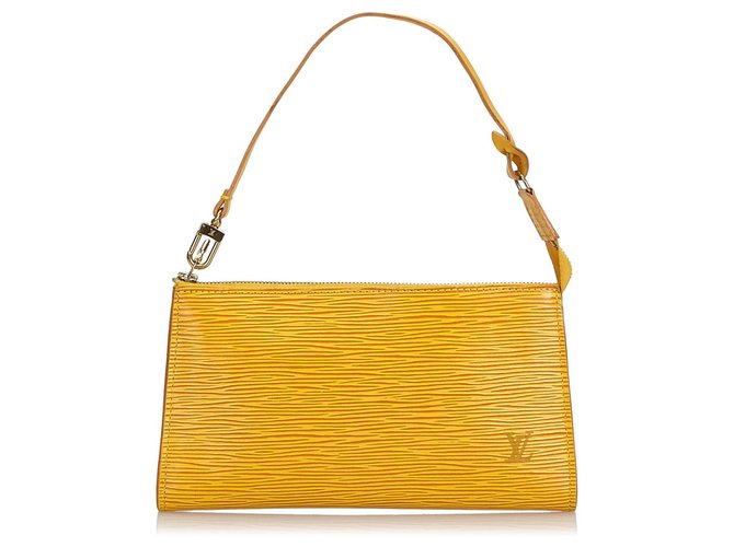 Louis Vuitton Pockets Yellow Leather  ref.151034