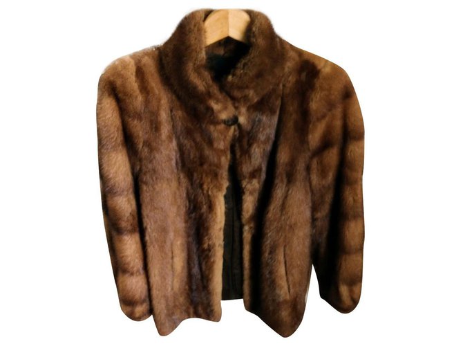 Vintage Mink jacket Brown Fur  ref.151066