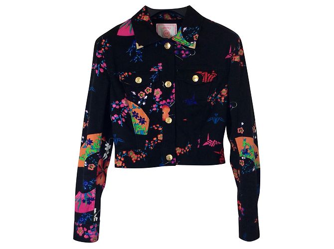 Versace For H&M Giacca floreale Nero Multicolore