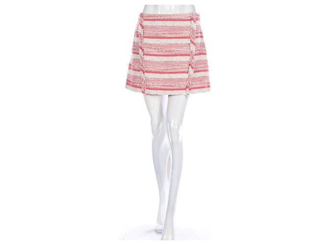 Thakoon Addition Skirts Red Beige Cotton  ref.151160