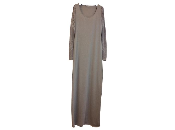 Acne Maxikleid taupe