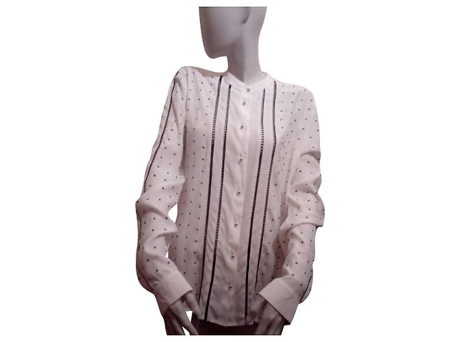 Camicetta bianca con strass Just Cavalli Bianco