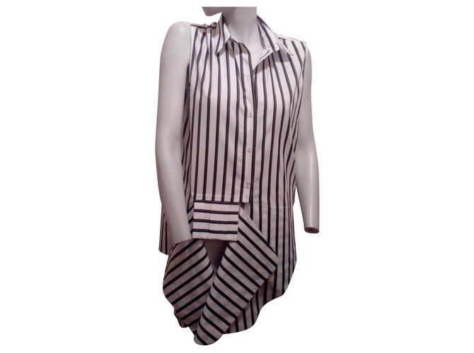 Victoria Beckham Striped blouse Multiple colors Cotton  ref.151215