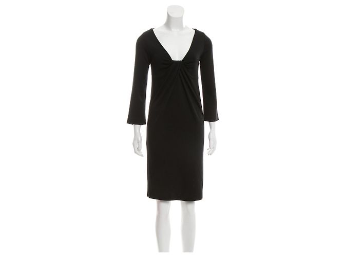 Diane Von Furstenberg Elena Wollkleid schwarz