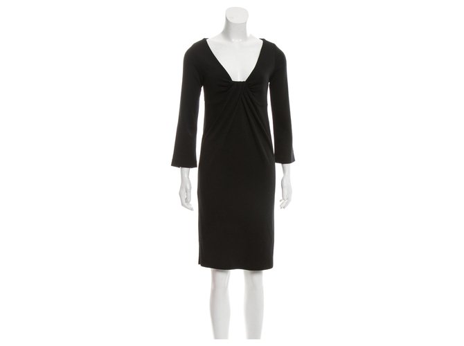 Diane Von Furstenberg Elena wool dress Black  ref.151225